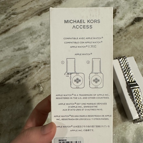 Never used! Michael Kors Apple Watch two tone stainlesss steel band. - Picture 6 of 8